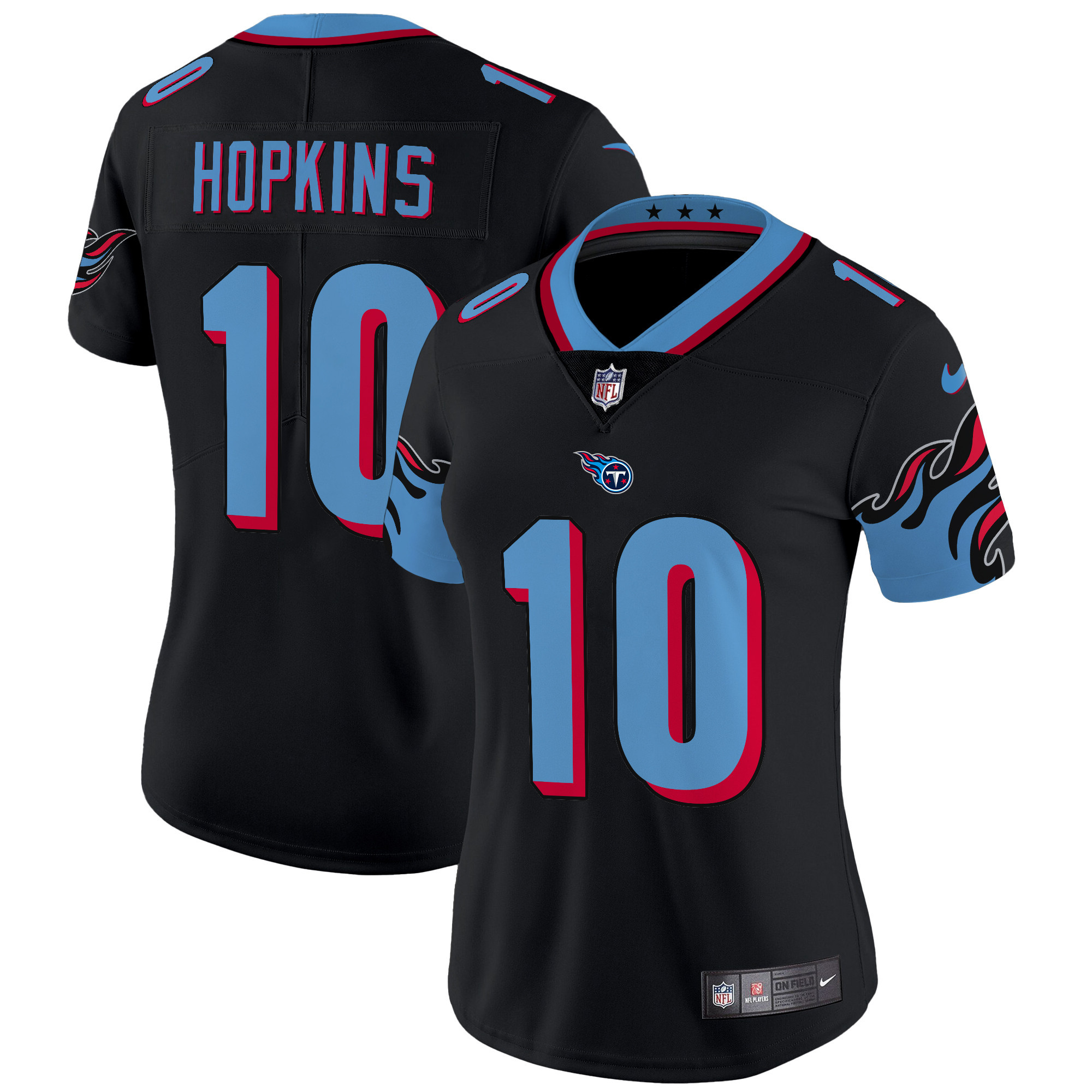 Women's DeAndre Hopkins Tennessee Titans Special Vapor Limited Black Jersey - All Stitched