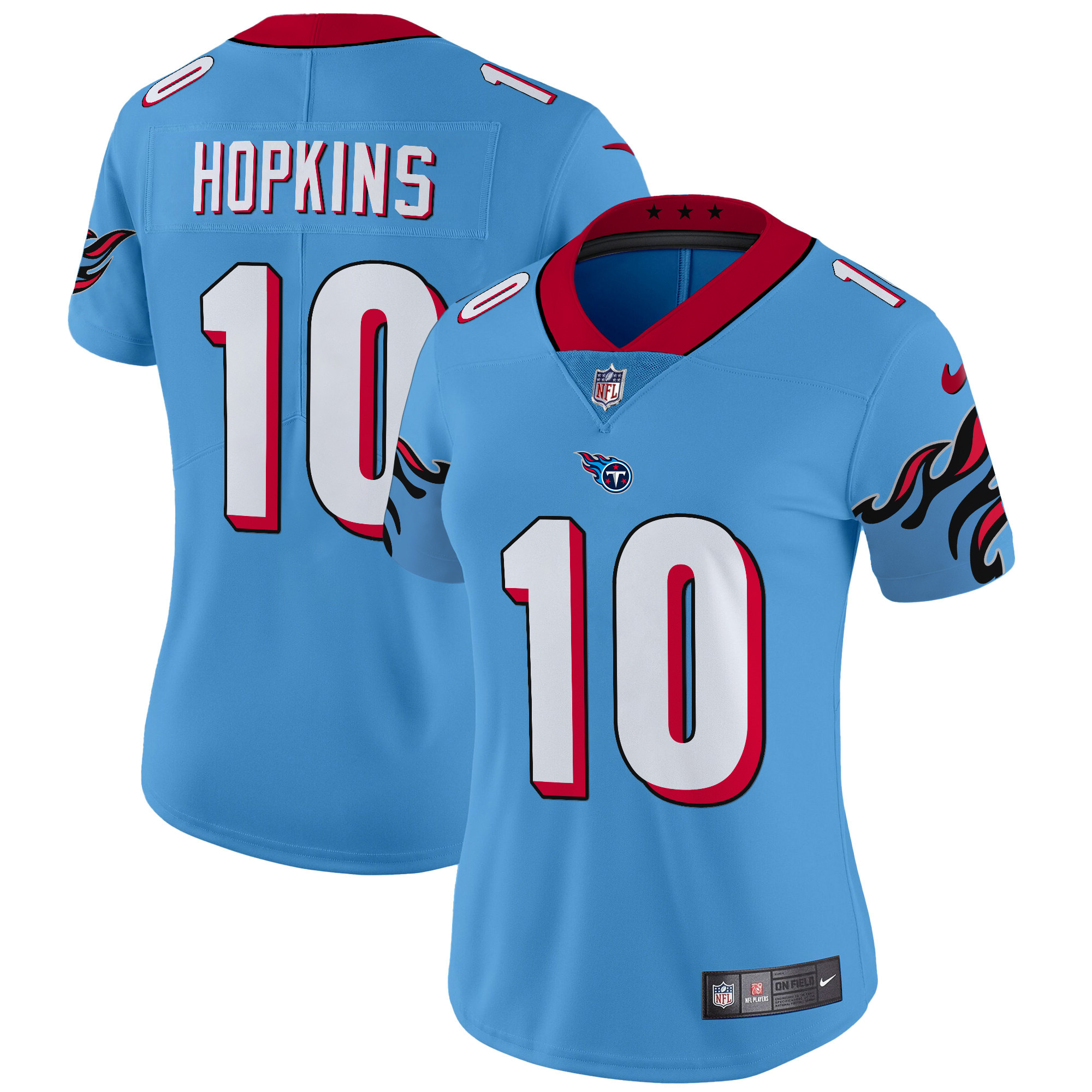 Women's DeAndre Hopkins Tennessee Titans Special Vapor Limited Light Blue Jersey - All Stitched