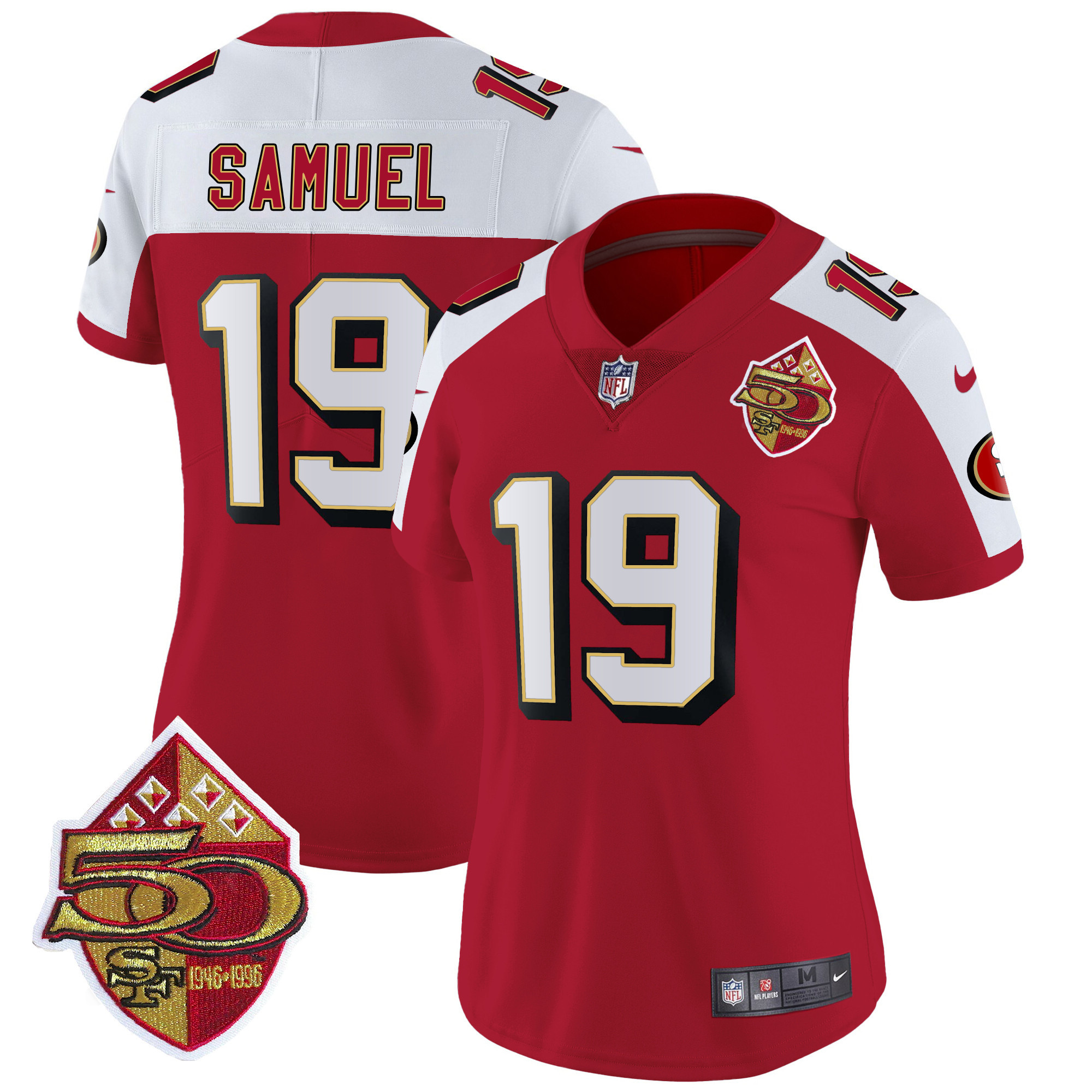 Women's Deebo Samuel San Francisco 49ers 1996 Throwback Vapor Limited Alternate Jersey - All Stitched