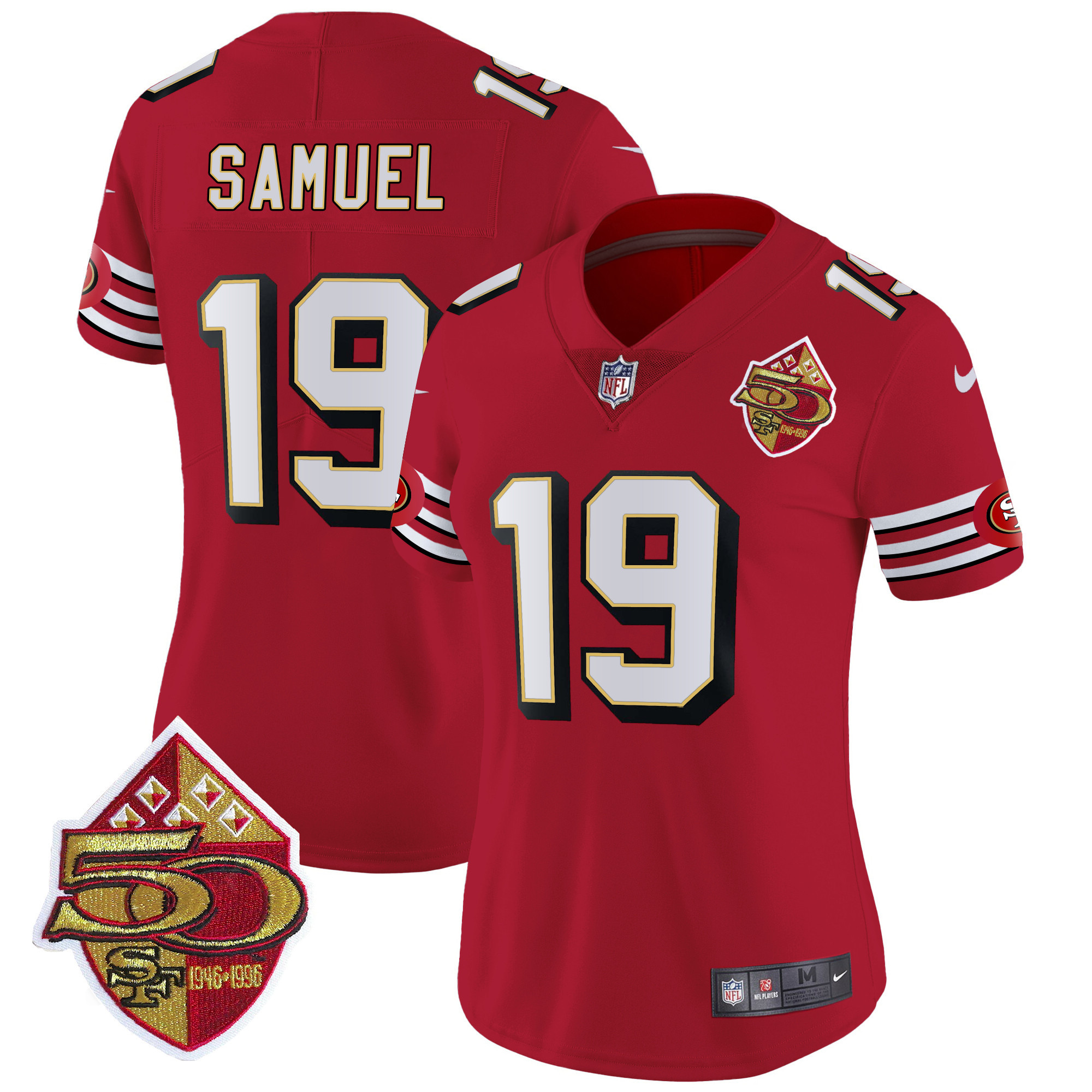 Women's Deebo Samuel San Francisco 49ers 1996 Throwback Vapor Limited Red Jersey - All Stitched