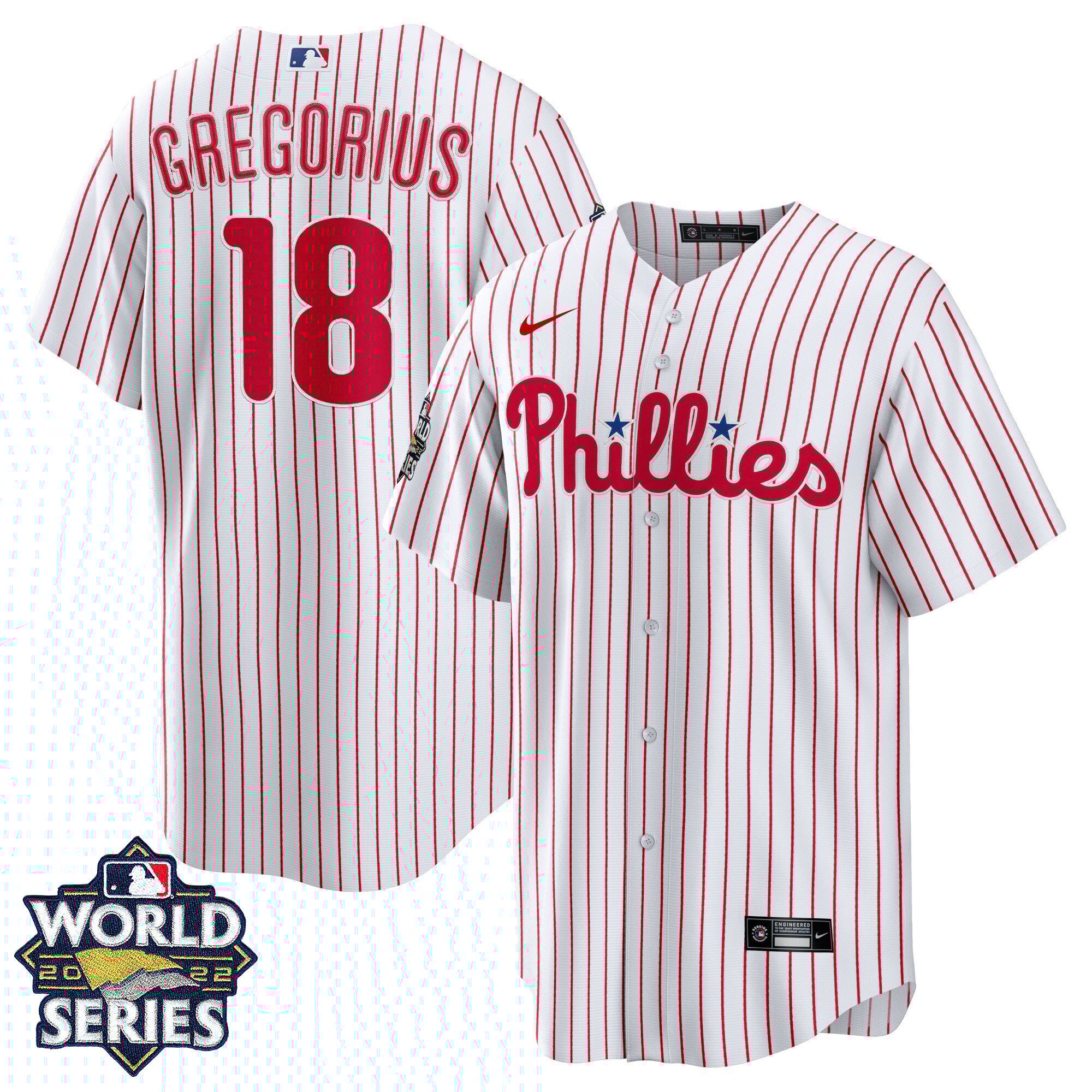 Women's Didi Gregorius Philadelphia Phillies Gold 2022 World Series Cool Home Jersey - All Stitched