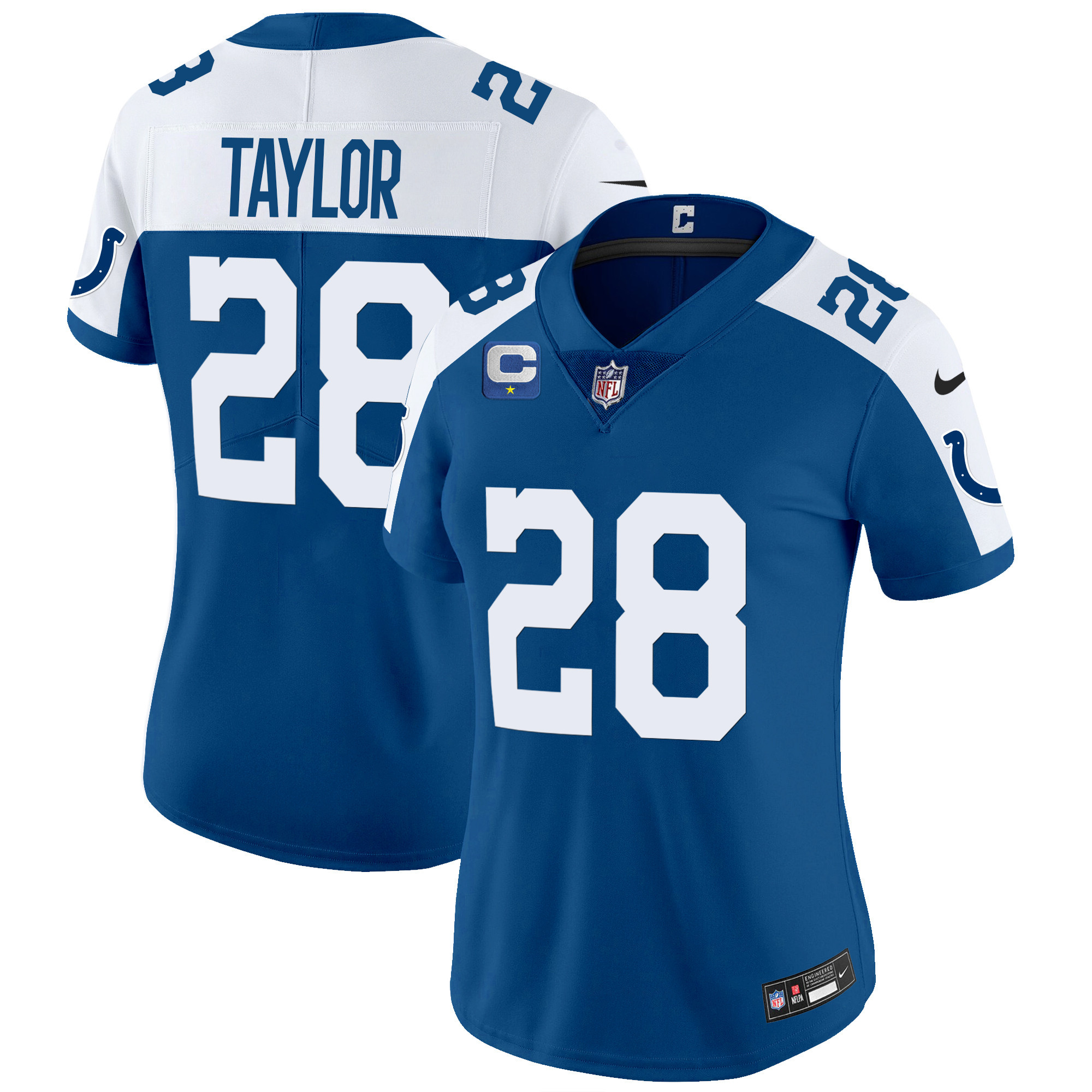 Women's Jonathan Taylor Indianapolis Colts Vapor Limited Royal Alternate Jersey - All Stitched