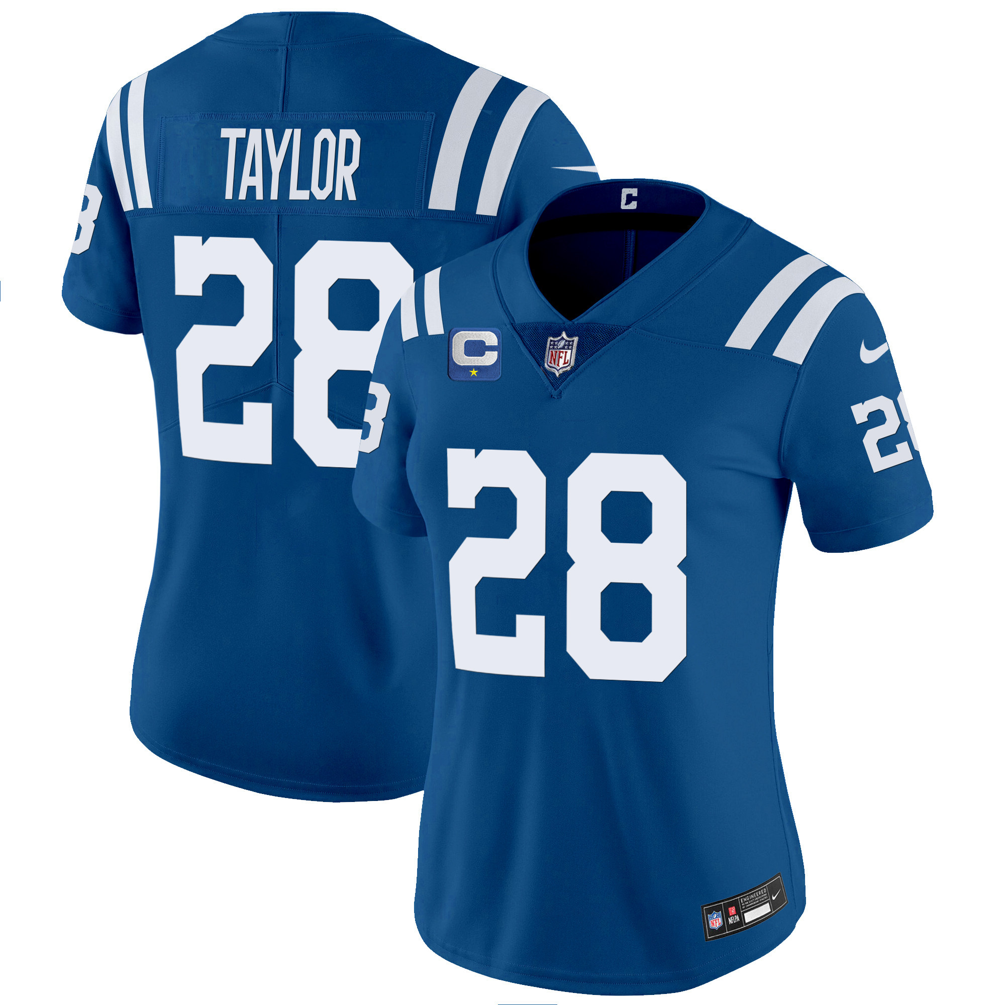 Women's Jonathan Taylor Indianapolis Colts Vapor Limited Royal Jersey - All Stitched