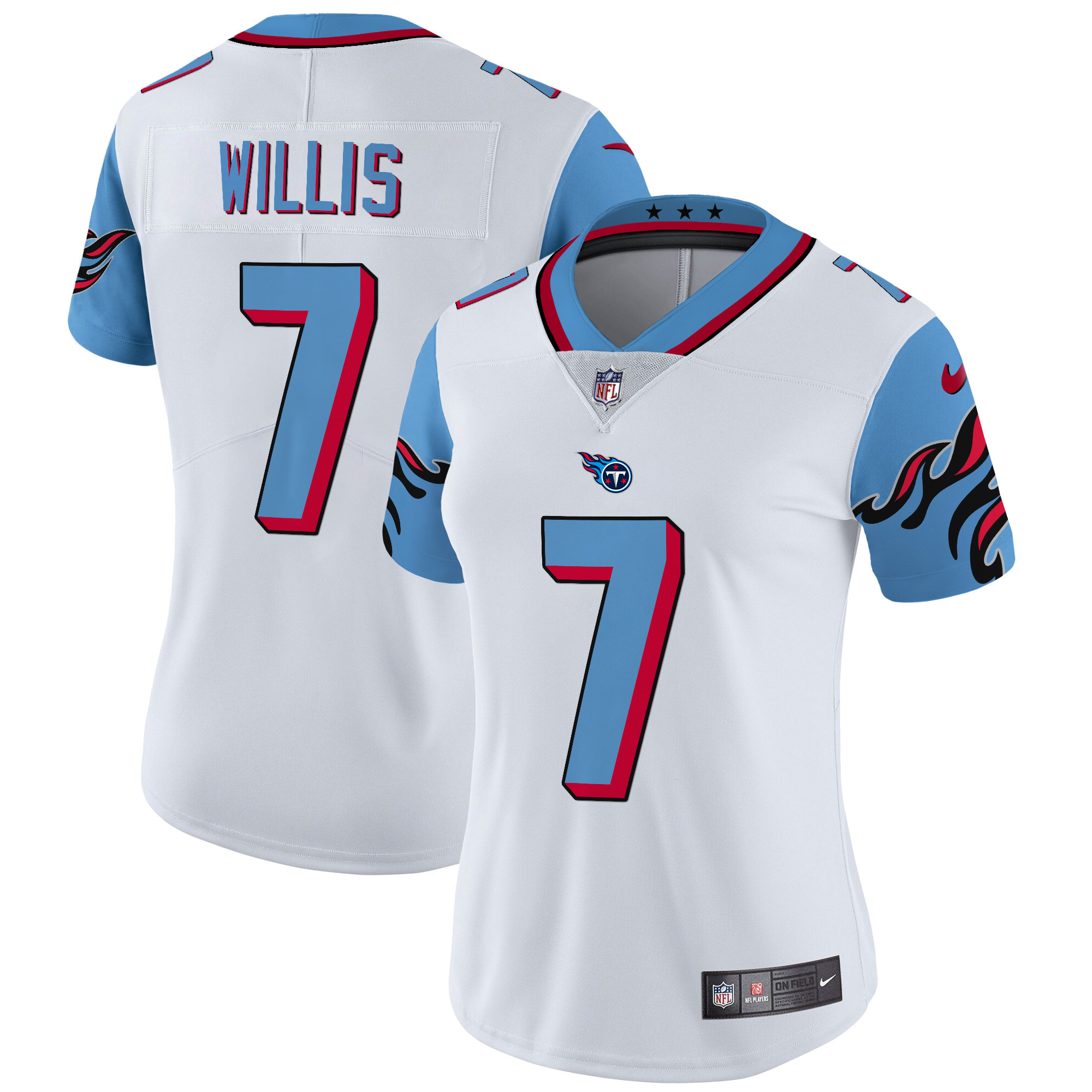 Women's Malik Willis Tennessee Titans Special Vapor Limited Blue Sleeves Jersey - All Stitched