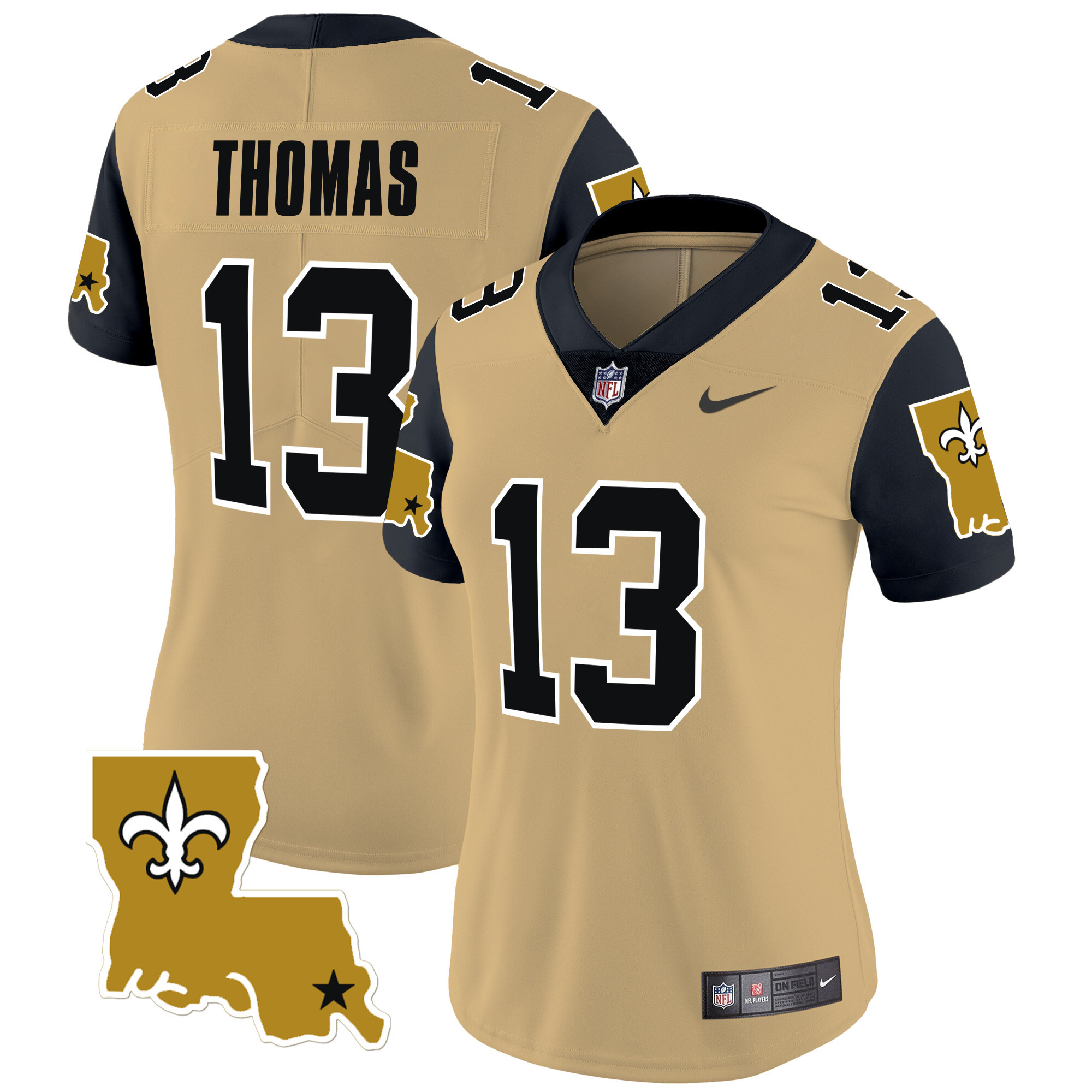 Women's Michael Thomas New Orleans Saints 1987 Legacy Vapor Limited Gold Jersey V2 - All Stitched