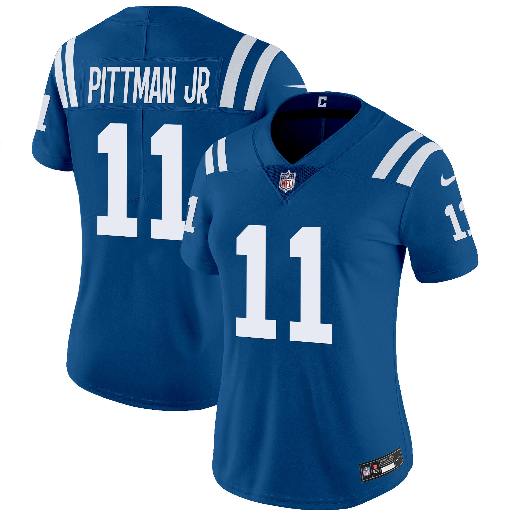 Women's Pittman Jr. Indianapolis Colts Vapor Limited Royal Jersey - All Stitched