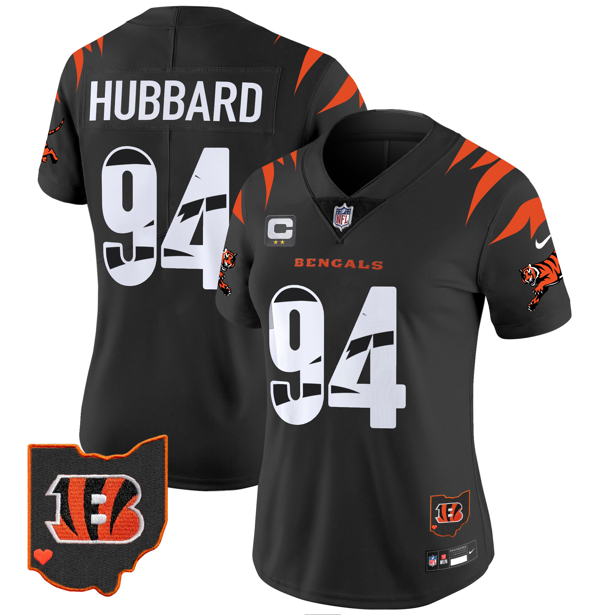 Women's Sam Hubbard Cincinnati Bengals Special Vapor Limited Black Jersey - All Stitched