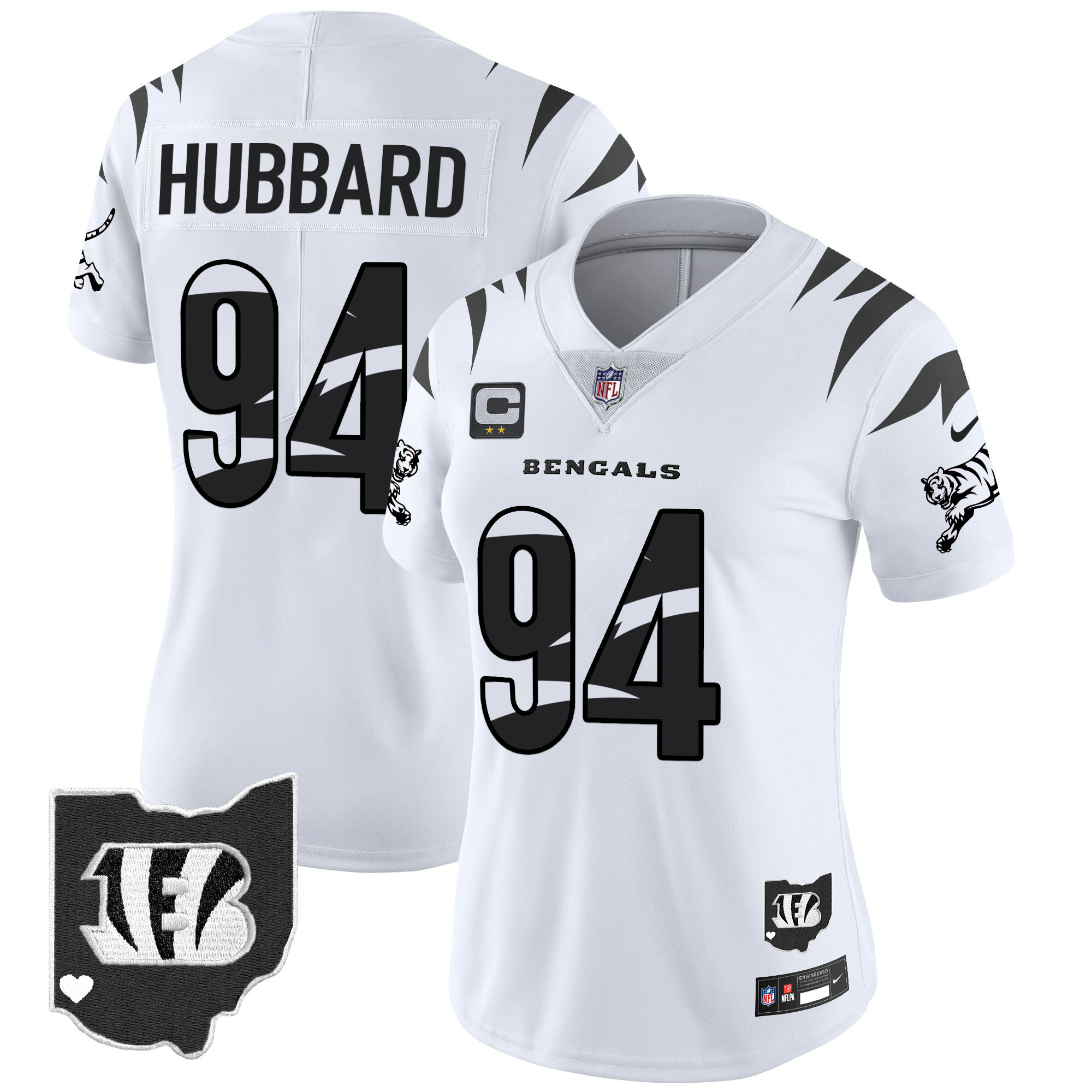 Women's Sam Hubbard Cincinnati Bengals Special Vapor Limited White Limited Jersey - All Stitched