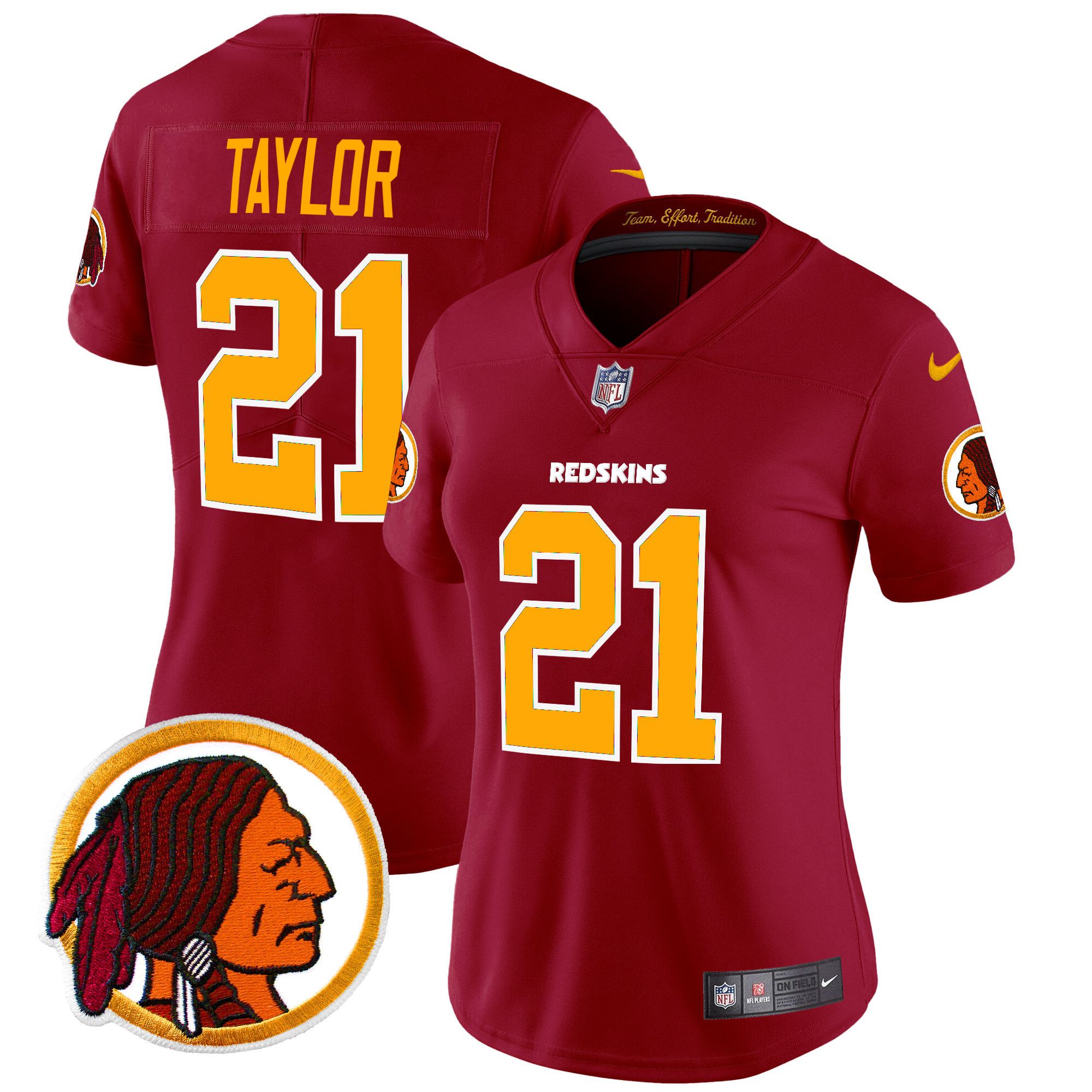 Women's Sean Taylor Washington Redskins Throwback Vapor Limited Burgundy Jersey V2 - All Stitched