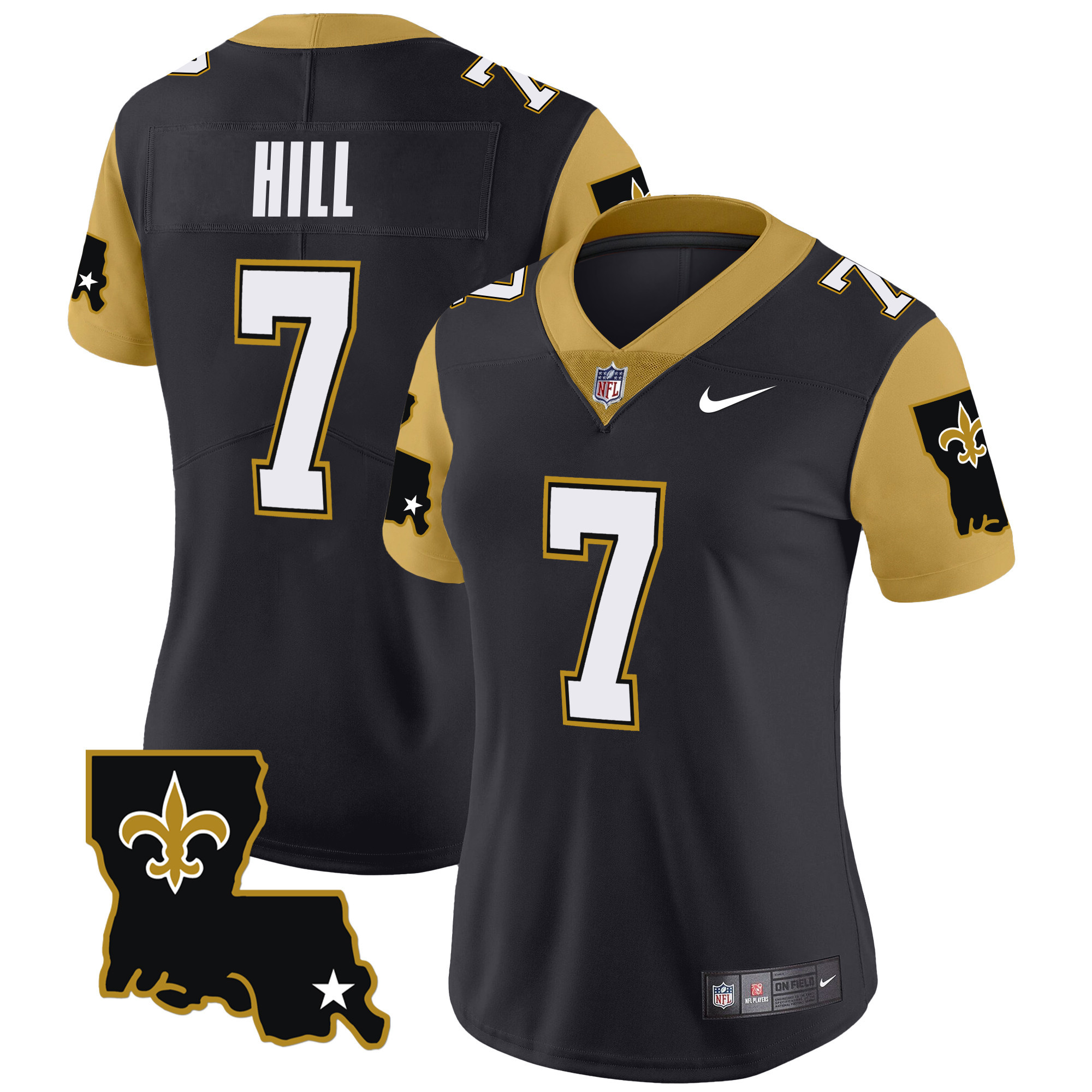 Women's Taysom Hill New Orleans Saints 1987 Legacy Vapor Limited Black Jersey V2 - All Stitched