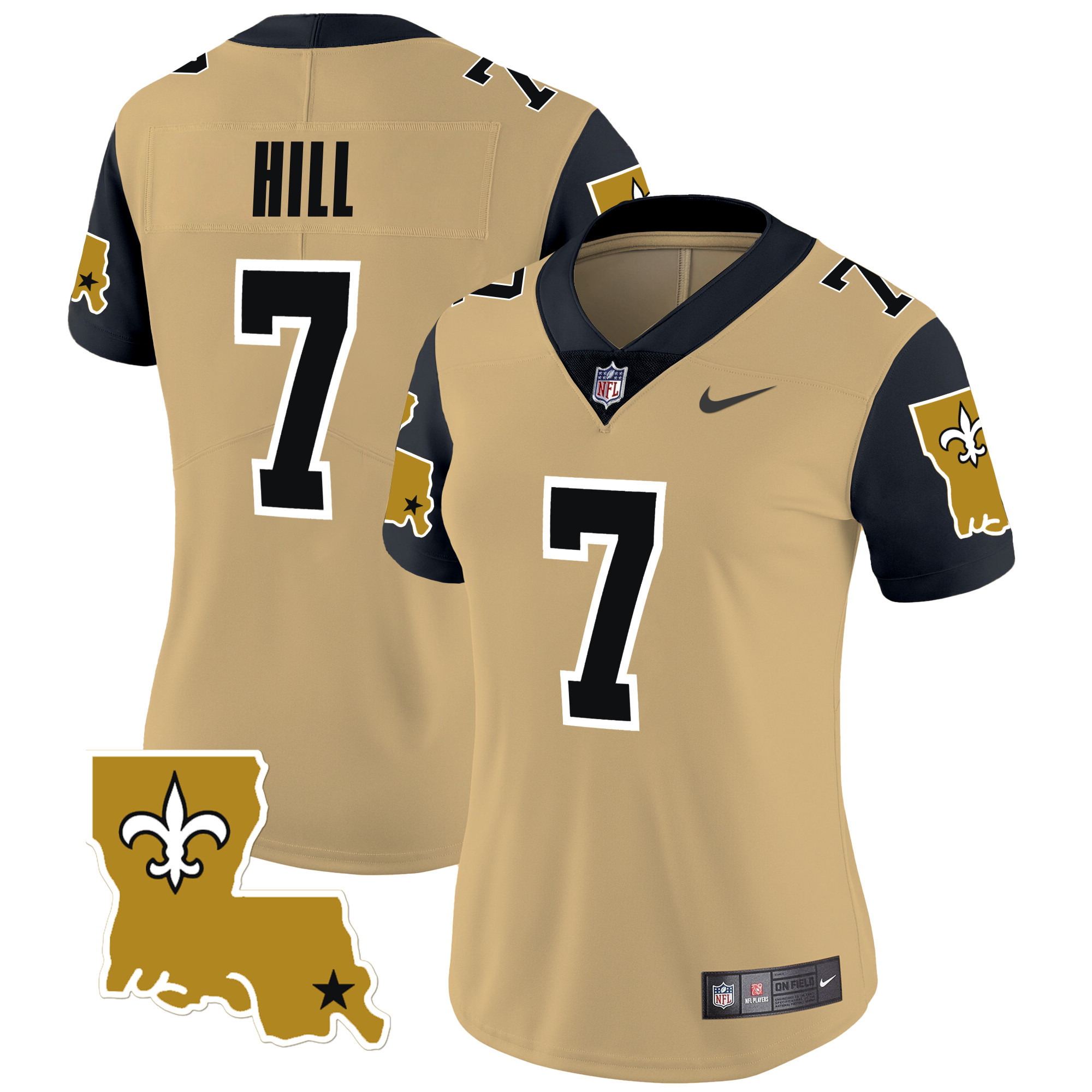 Women's Taysom Hill New Orleans Saints 1987 Legacy Vapor Limited Gold Jersey V2 - All Stitched
