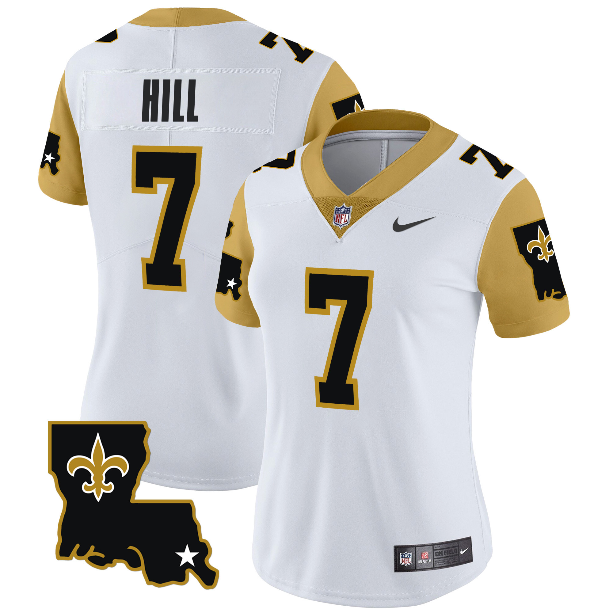 Women's Taysom Hill New Orleans Saints 1987 Legacy Vapor Limited White Jersey V2 - All Stitched