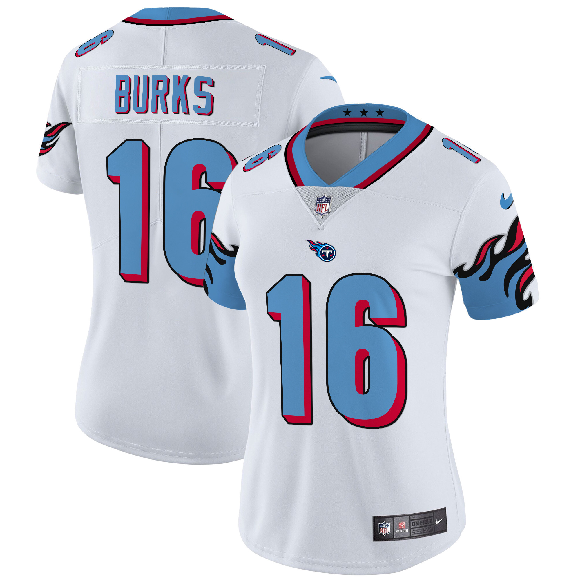 Women's Treylon Burks Tennessee Titans Special Vapor Limited White Jersey - All Stitched