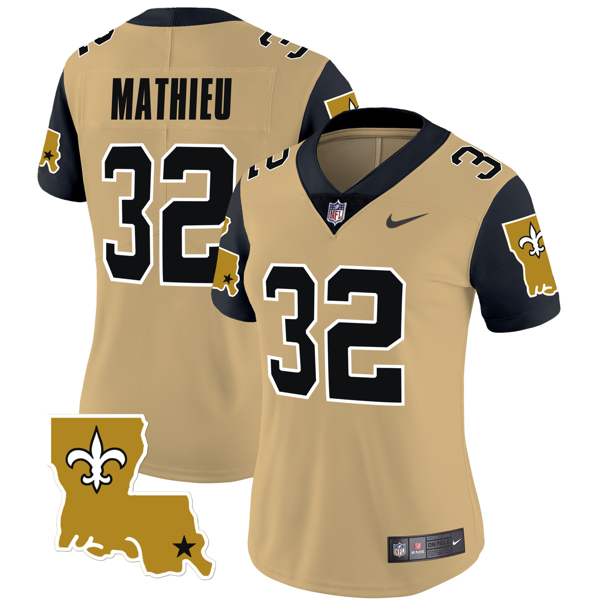 Women's Tyrann Mathieu New Orleans Saints 1987 Legacy Vapor Limited Gold Jersey V2 - All Stitched