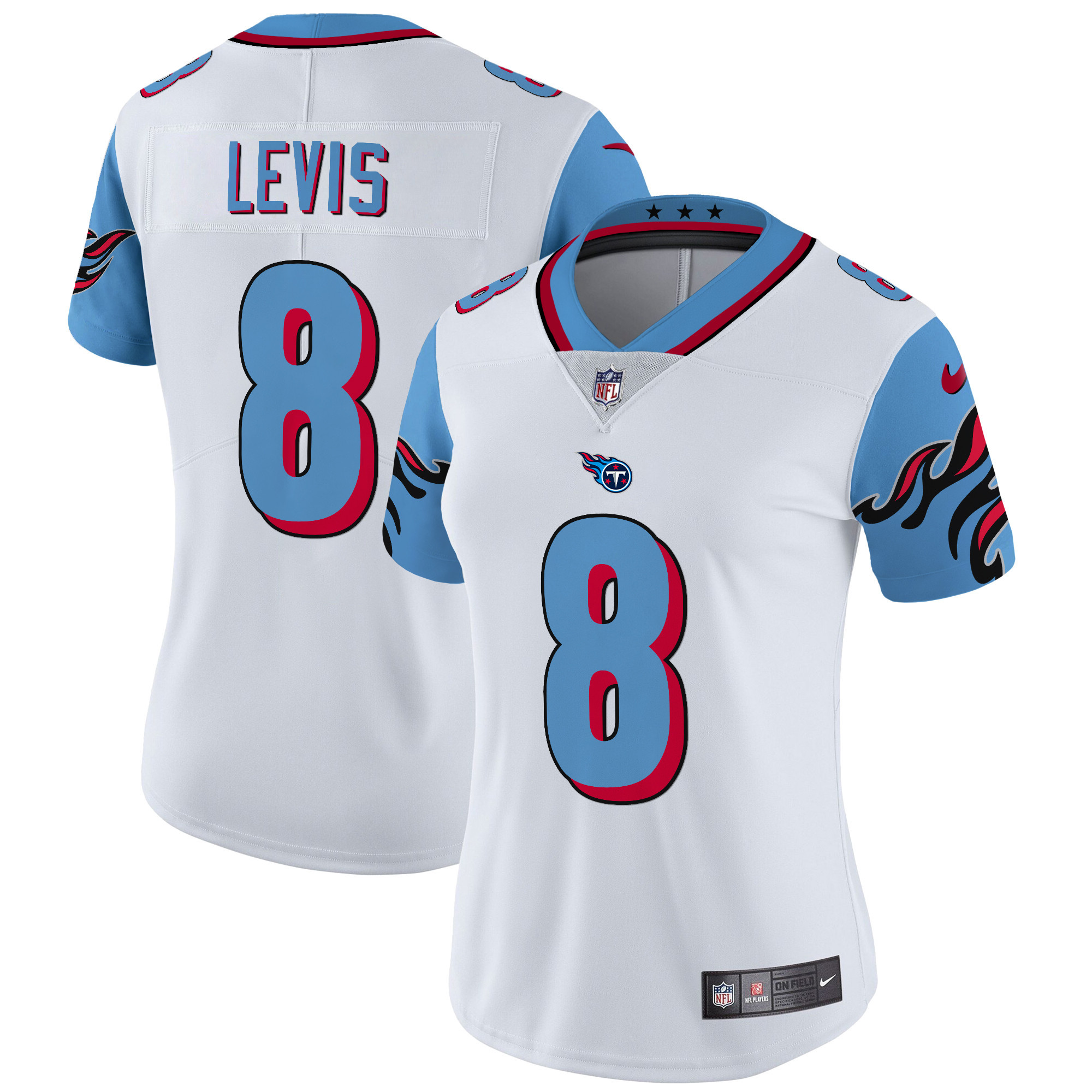 Women's Will Levis Tennessee Titans Special Vapor Limited Blue Sleeves Jersey - All Stitched