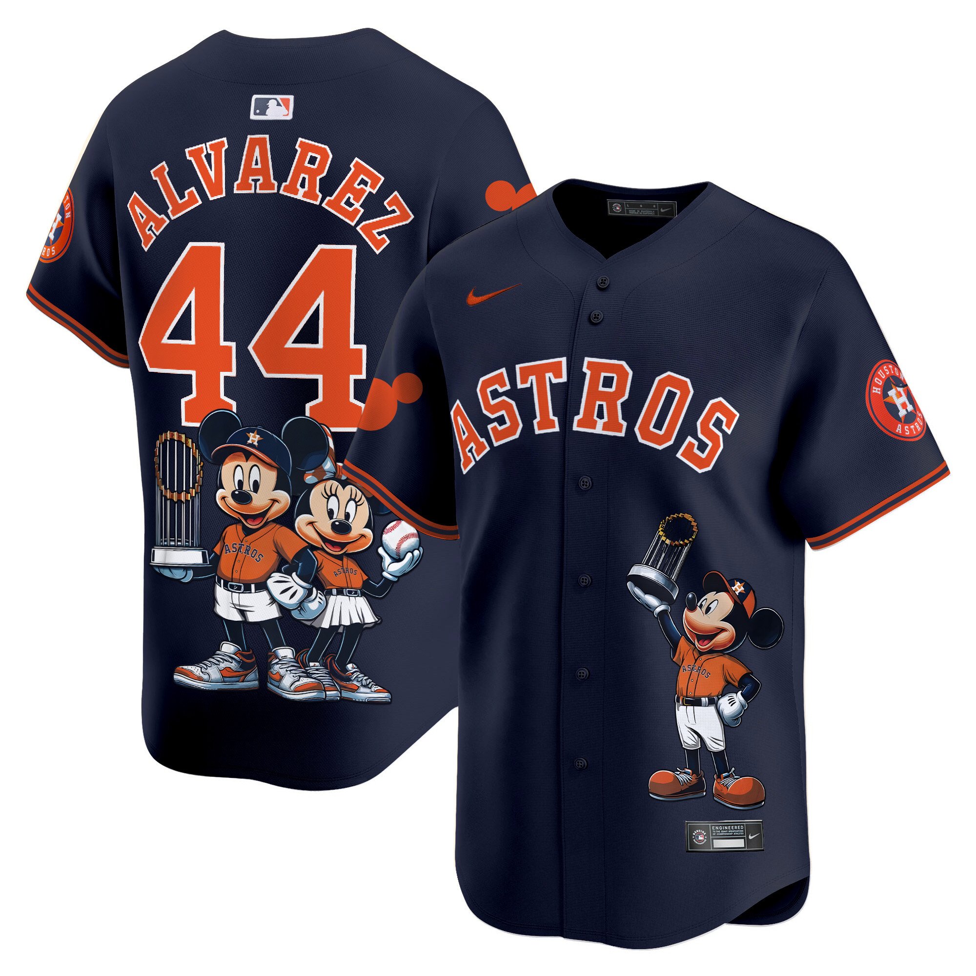 Yordan Â¡lvarezUnisex Houston Astros Mickey Houston Vapor Premier Limited Alternate Jersey - Printed