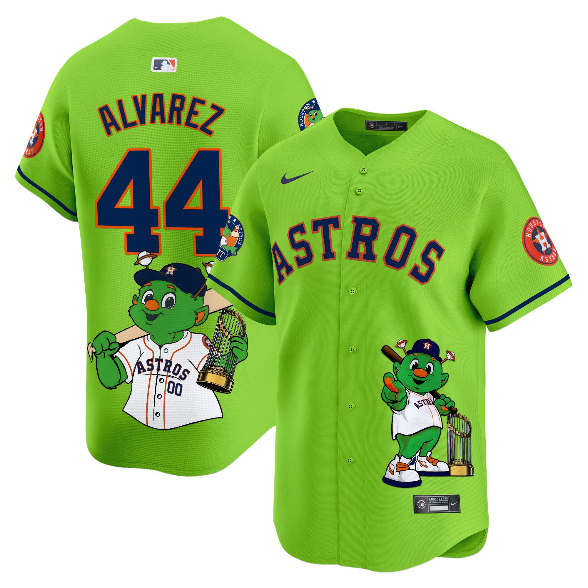 Yordan Â¡lvarezUnisex Houston Astros Orbit Vapor Premier Limited Green Jersey - Printed