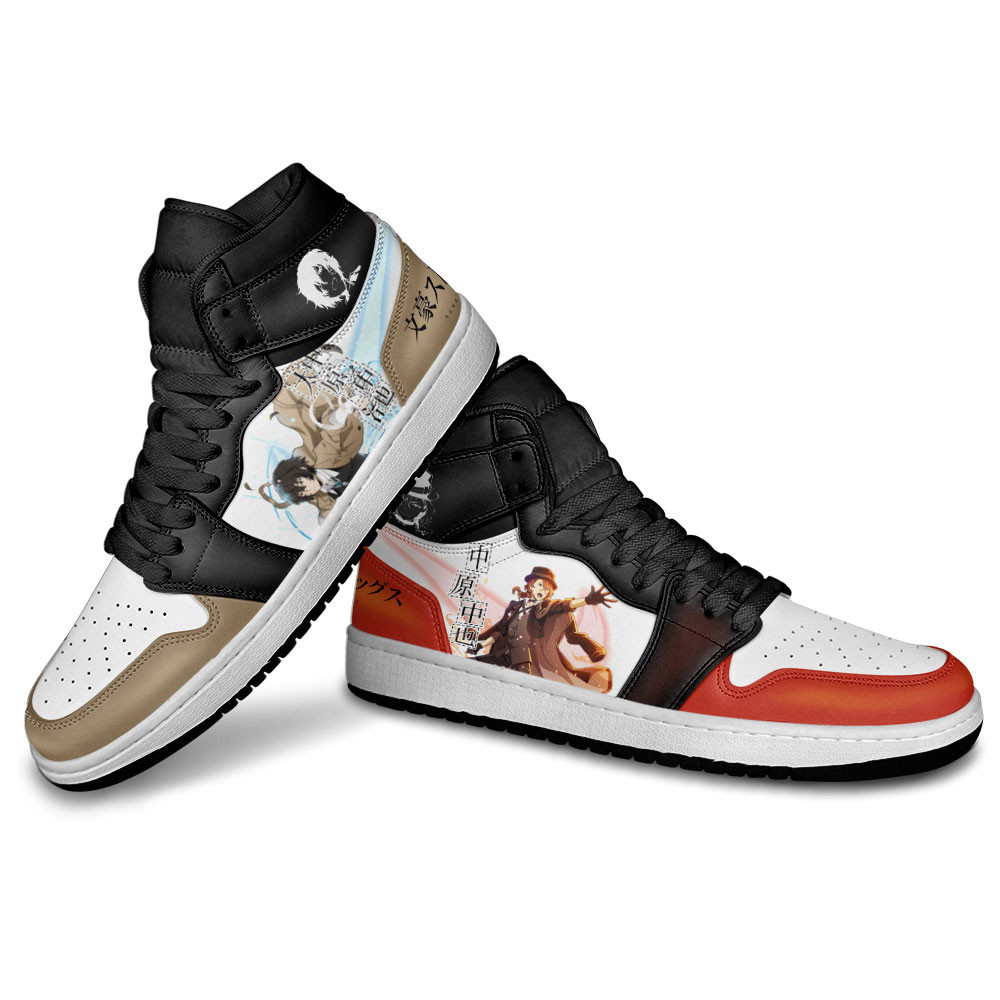 Osamu and Chuuya JD1s Sneakers Bungo Stray Dogs Anime Shoes, Air Jordan Hightop