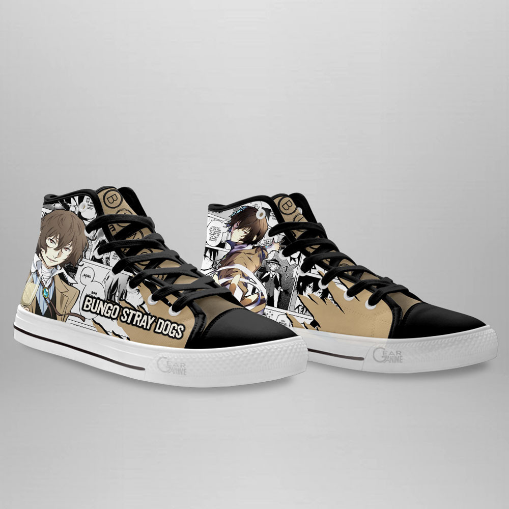 Osamu Dazai High Top Shoes Bungo Stray Dogs Custom Anime Sneakers