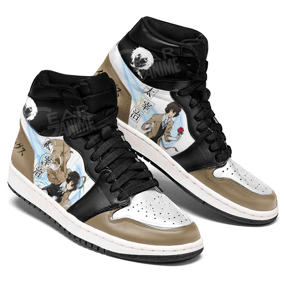 Osamu Dazai JD1s Sneakers Bungo Stray Dogs Anime Shoes, Air Jordan Hightop
