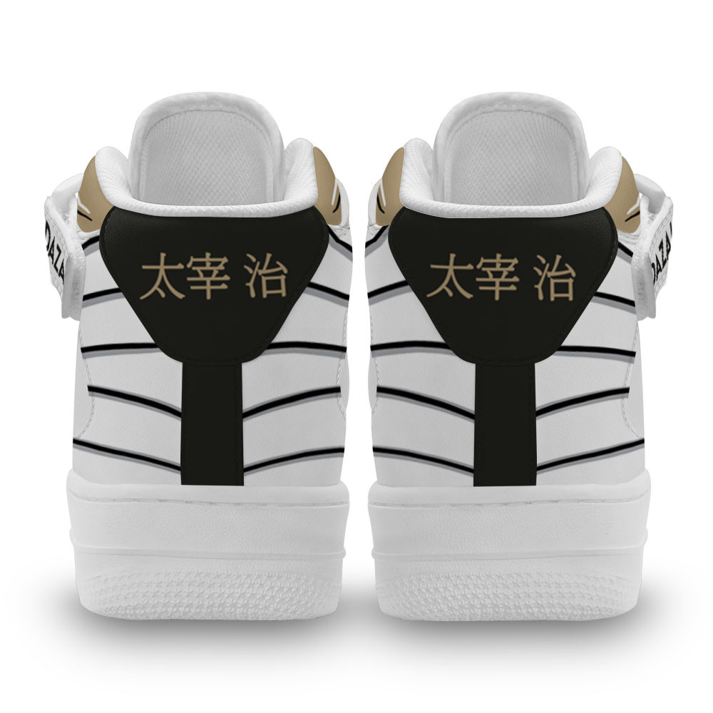 Osamu Dazai Sneakers Air Mid Custom Bungo Stray Dogs Anime Shoes