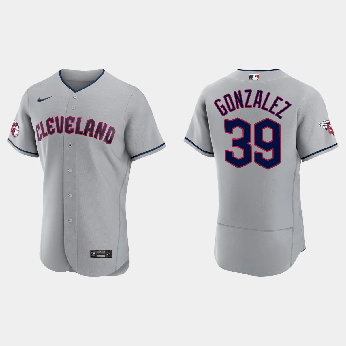 Oscar Gonzalez Cleveland Guardians Jersey - Gray