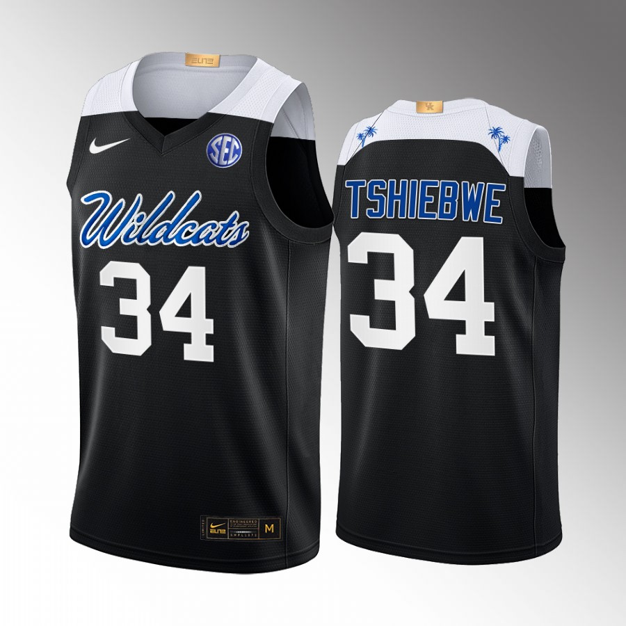 Oscar Tshiebwe Kentucky Wildcats Black Jersey 2022-23 College Elite
