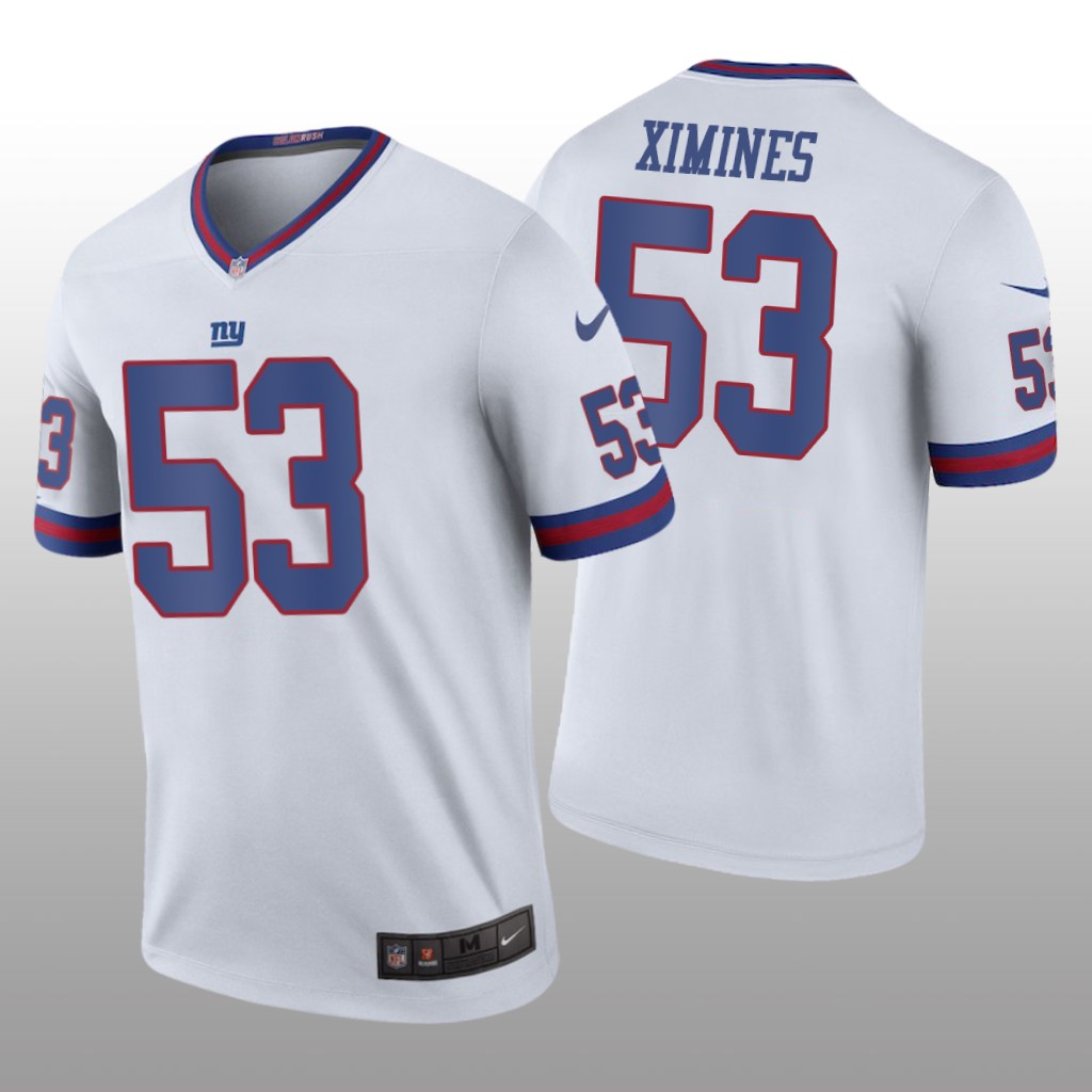 Oshane Ximines New York Giants White NFL Draft Color Rush Legend Jersey