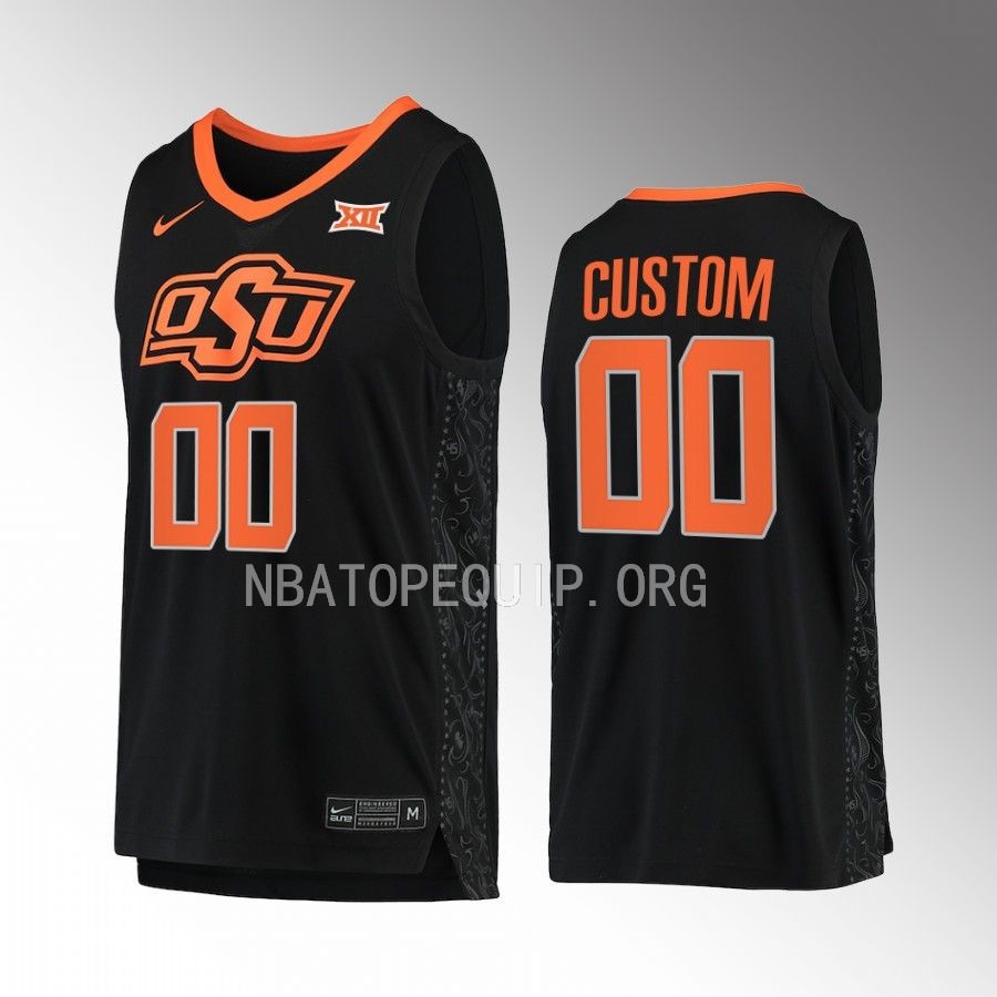 OSU Cowboys Custom Jersey 2022-23 College Black Uniform