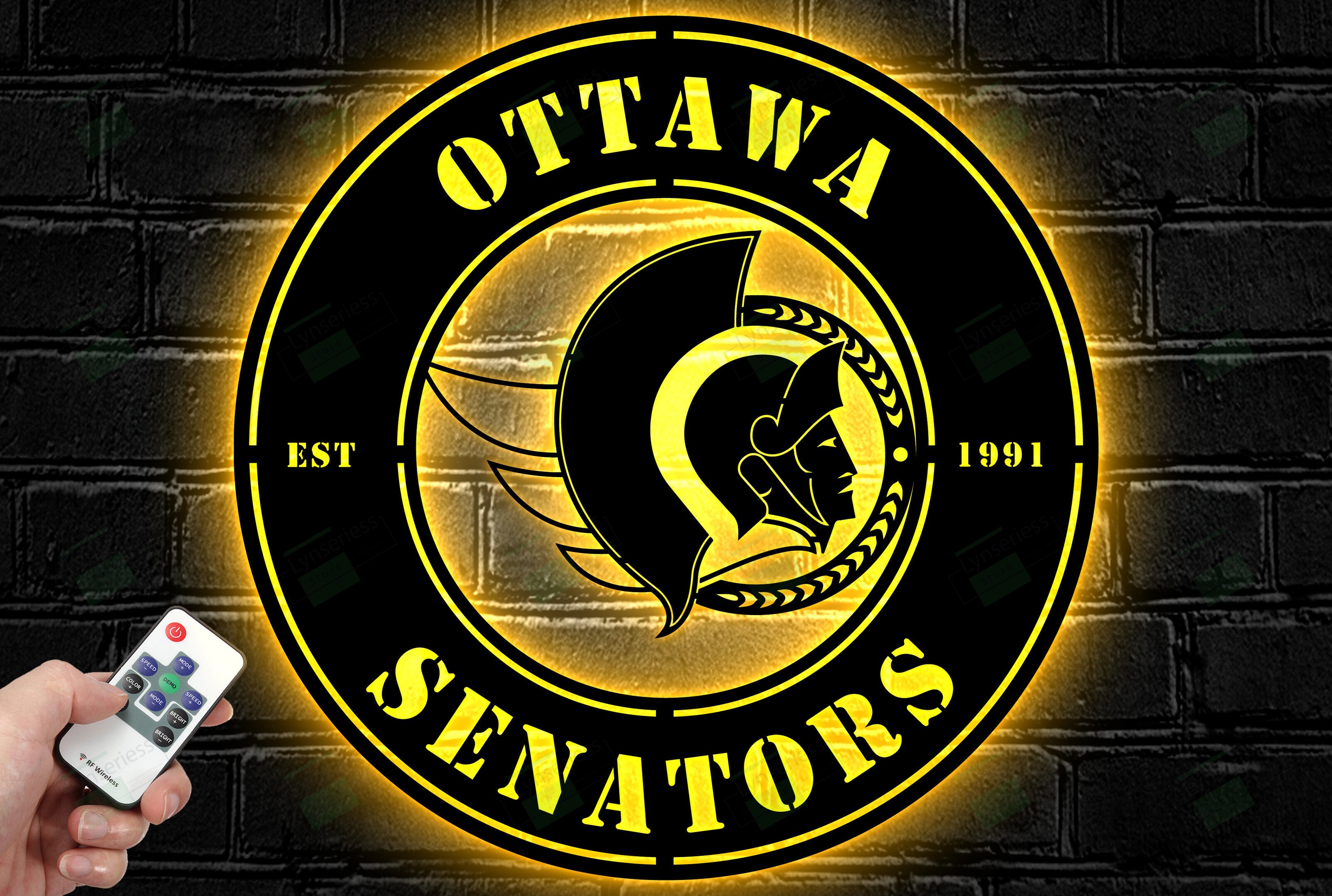Ottawa Senators Metal Sign – Led Light Sign NHL