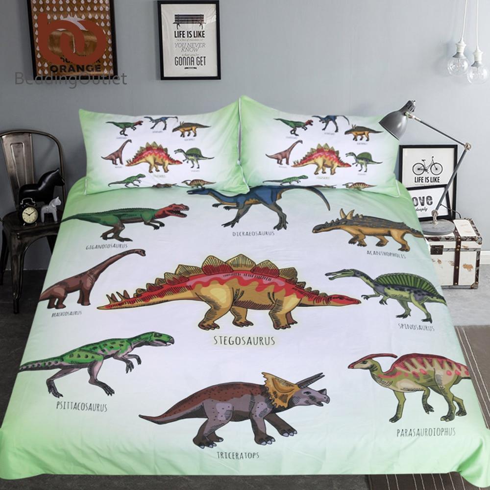 Outlet Dinosaur Jur For Boys Cartoon Duvet Cover Bedding Set