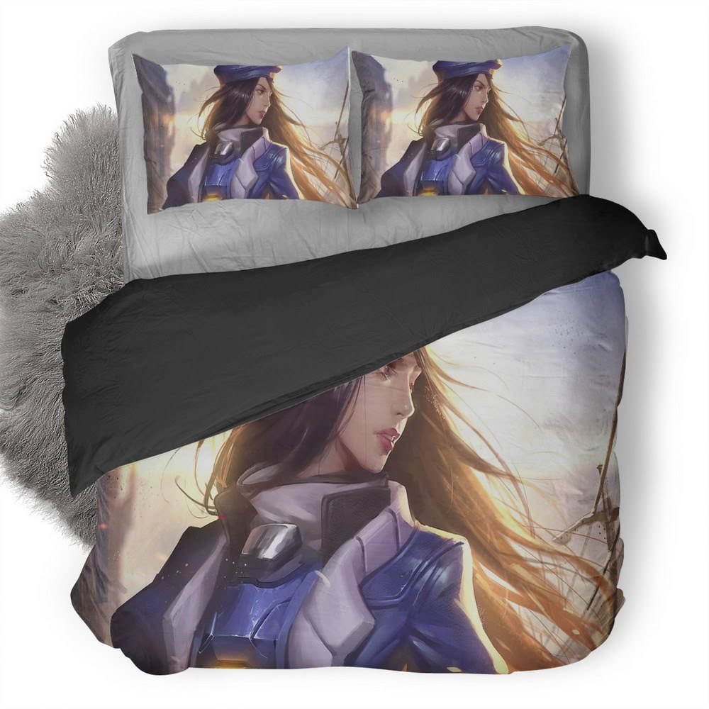 Overwatch Ana 3D Customized Duvet Cover Bedding Set
