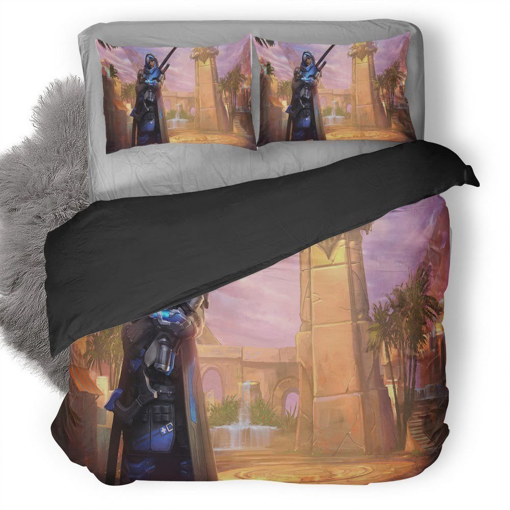 Overwatch Ana 3D Customized Duvet Cover Bedding Set