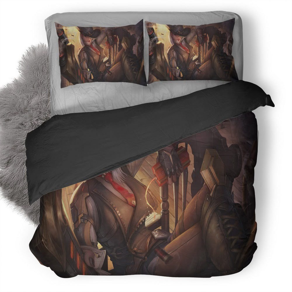Overwatch Ashe 3D Customized Duvet Cover Bedding Set