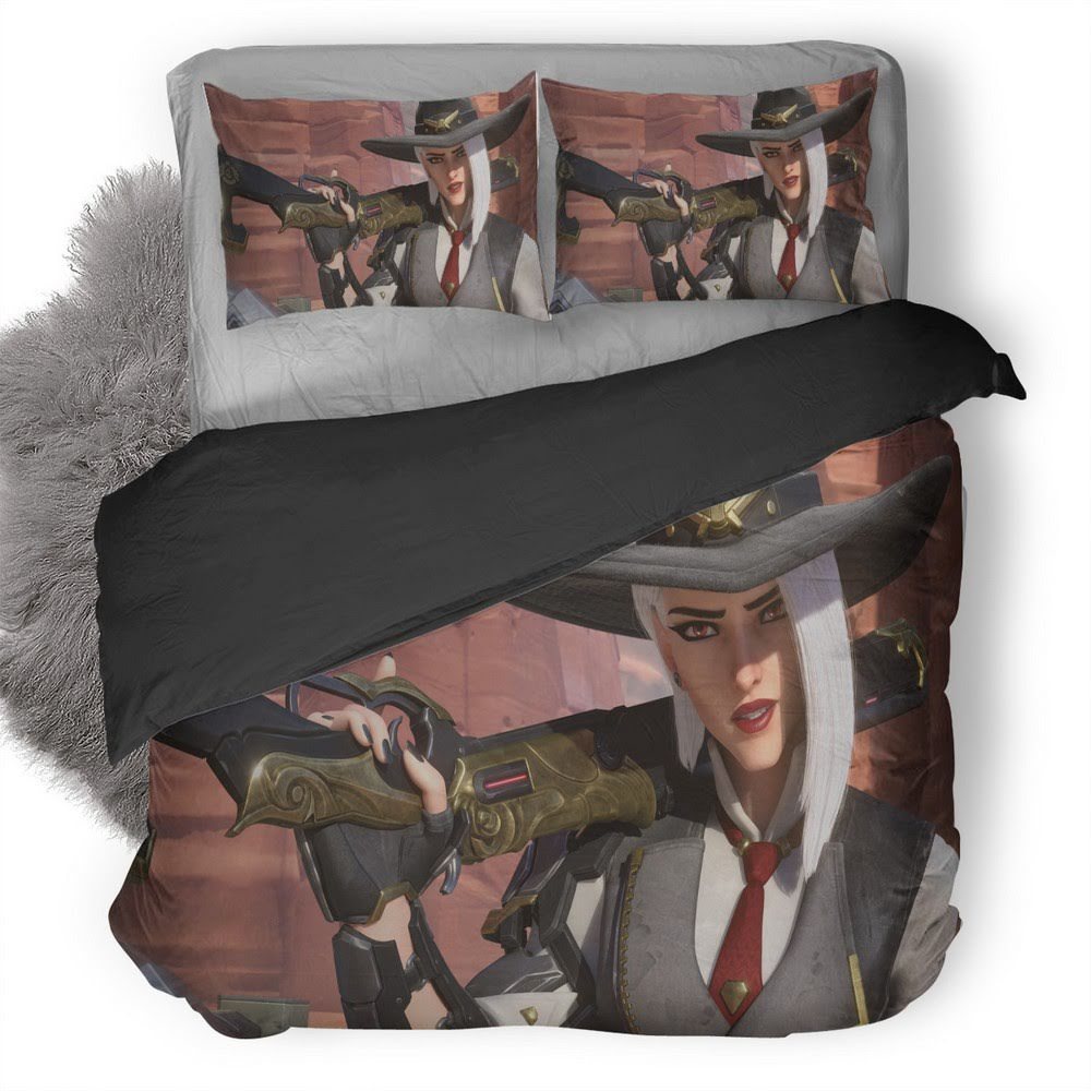 Overwatch Ashe 3D Customized Duvet Cover Bedding Set