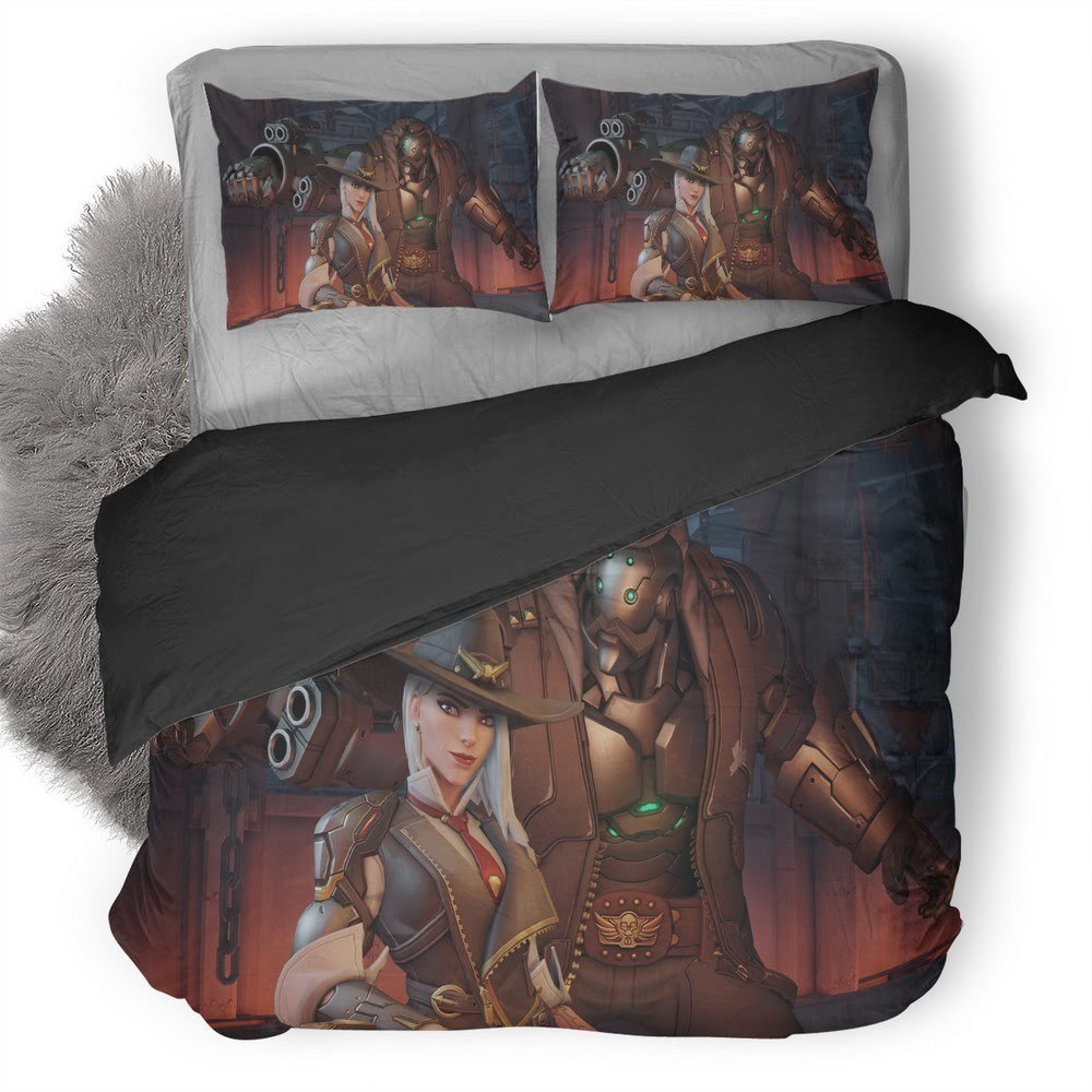 Overwatch Ashe 3D Customized Duvet Cover Bedding Set