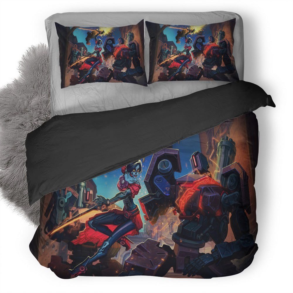 Overwatch Bastion 3D Customized Duvet Cover Bedding Set