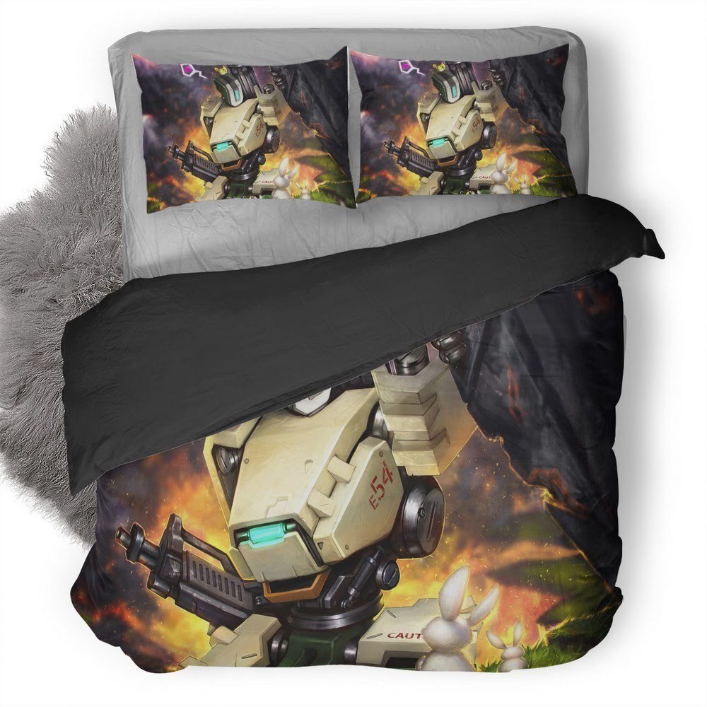 Overwatch Bastion Robot 3D Customized Duvet Cover Bedding Set
