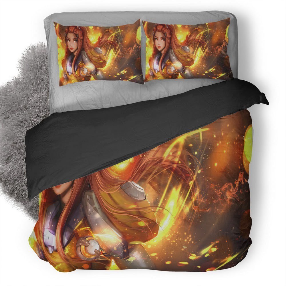 Overwatch Brigitte 3D Customized Duvet Cover Bedding Set