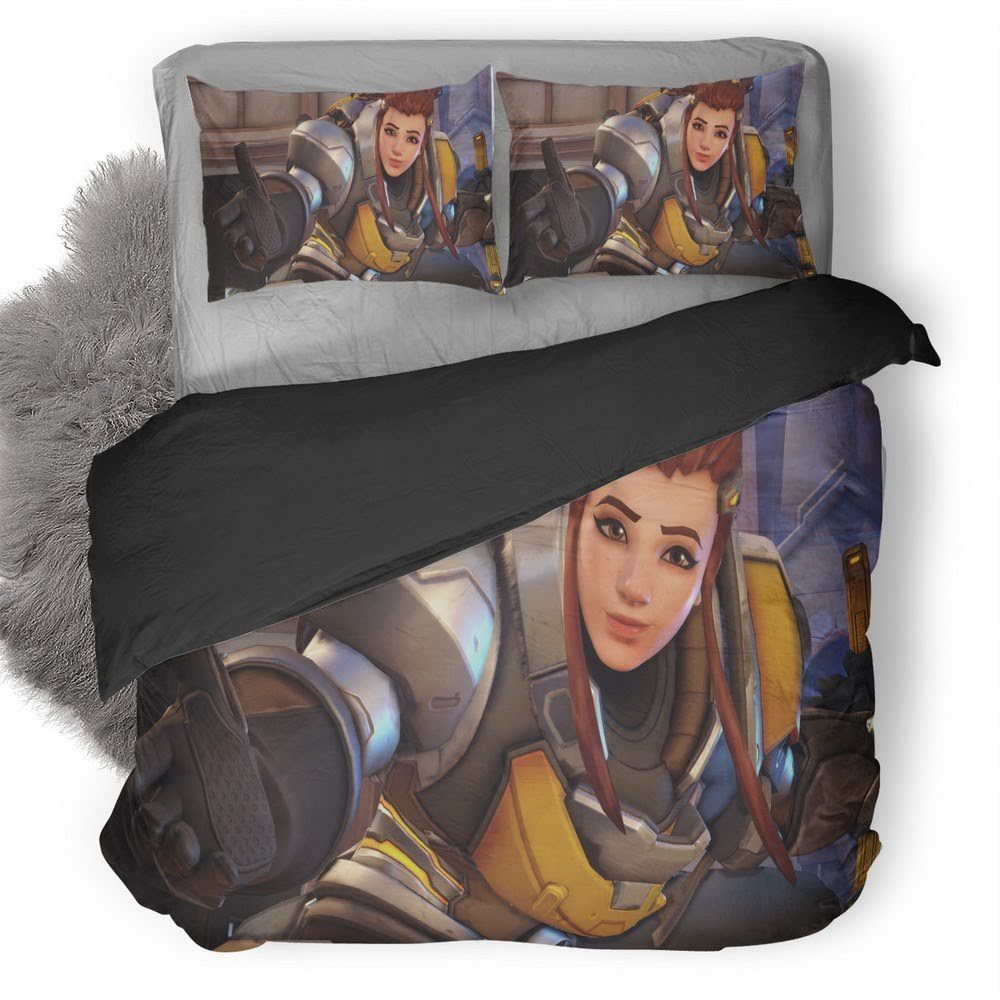 Overwatch Brigitte 3D Customized Duvet Cover Bedding Set