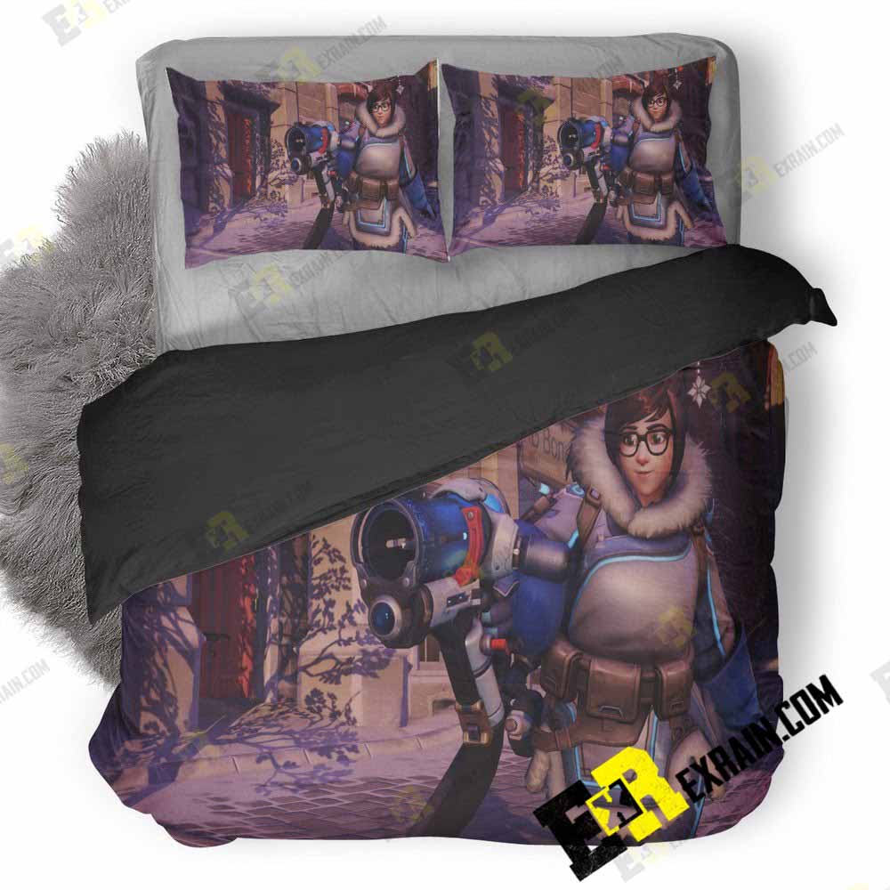 Overwatch Computer Wide 3D Customized Duvet Cover Bedding Set