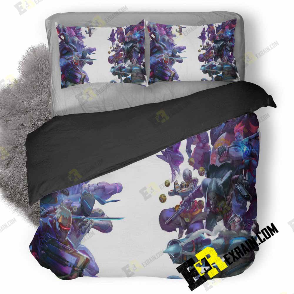 Overwatch Digital Art Jg 3D Customized Duvet Cover Bedding Set
