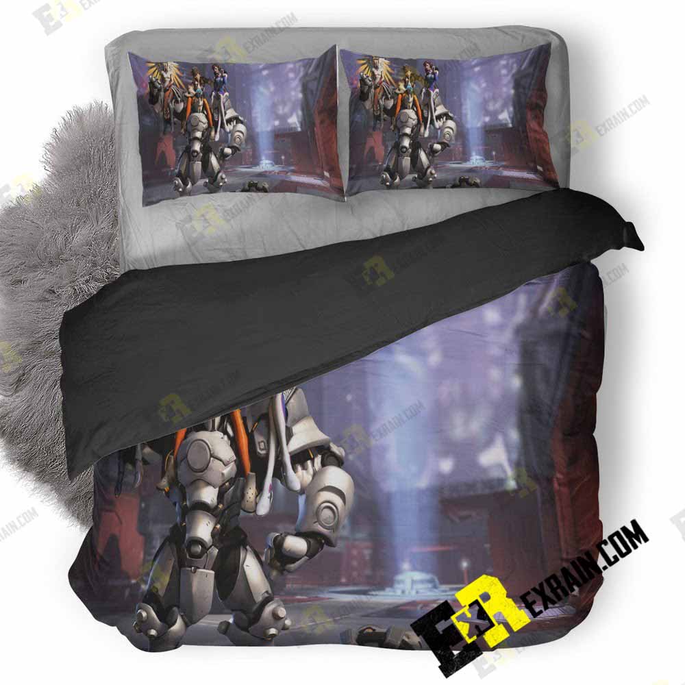 Overwatch Dva Mercy Tracer Fanart Fb 3D Customized Duvet Cover Bedding Set