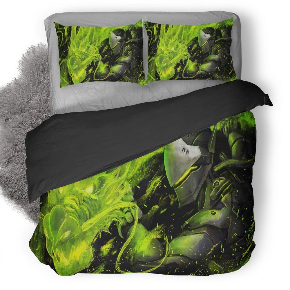 Overwatch Genji 35 3D Customized Duvet Cover Bedding Set