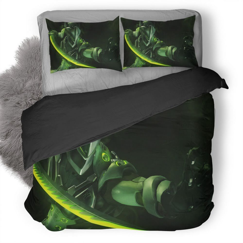 Overwatch Genji 3D Customized Duvet Cover Bedding Set