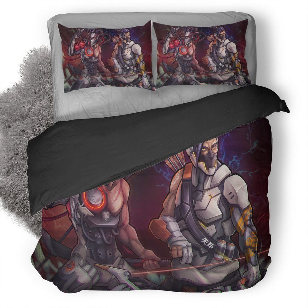 Overwatch Genji And Hanzo 3D Customized Duvet Cover Bedding Set