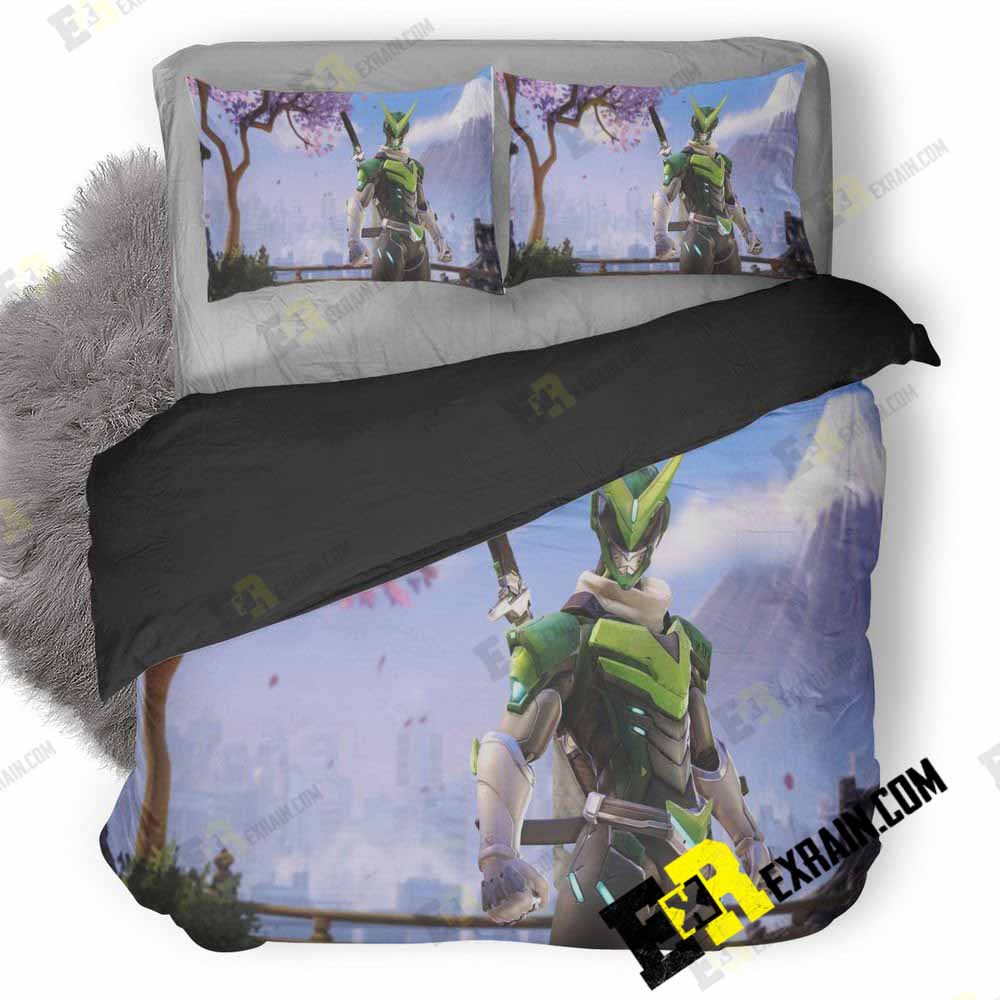 Overwatch Genji Skin Anniversary Pt 3D Customized Duvet Cover Bedding Set