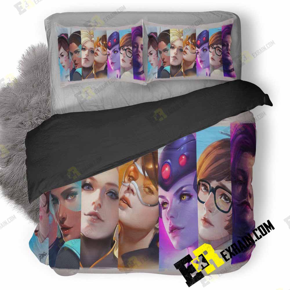 Overwatch Girls Xj 3D Customized Duvet Cover Bedding Set