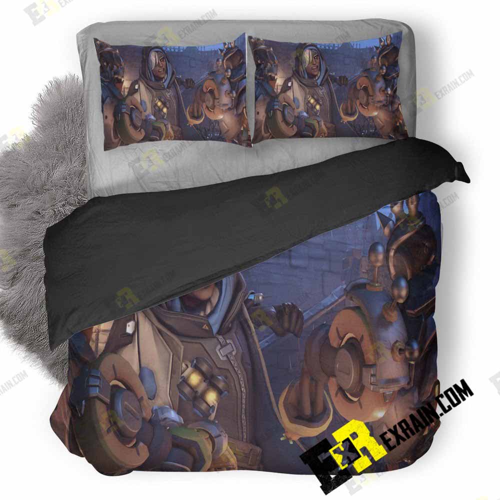 Overwatch Halloween On 3D Customized Duvet Cover Bedding Set