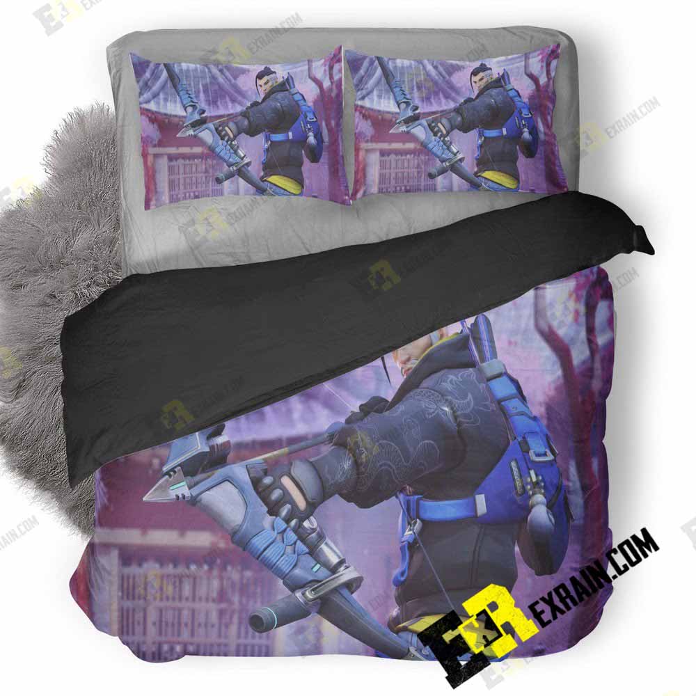 Overwatch Hanzo Winterland F0 3D Customized Duvet Cover Bedding Set